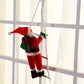 Santa Claus Decoration on Ladders - Wall-Mounted Polyethylene Santa Figure