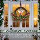 24" Pre-Lit Christmas Angel Wreath – 30-LED Battery-Operated Holiday Door Decor with Berries